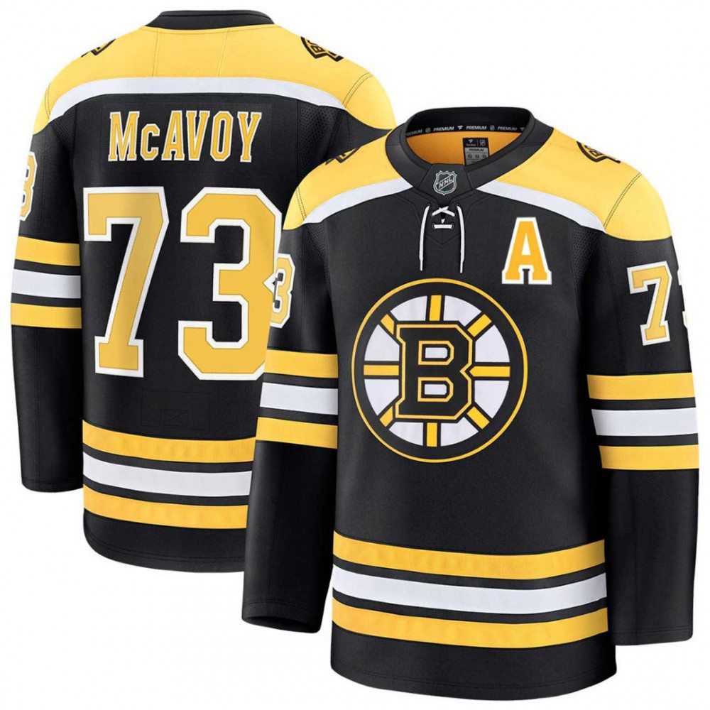 Charlie McAvoy Boston Bruins Black Home Premium Jersey-Pro Kit Vault | Brand New 26/27 Sports Jerseys